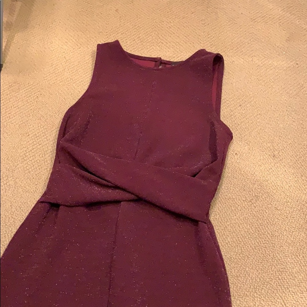 Plum / Maroon Sparkle shimmer cocktail dress